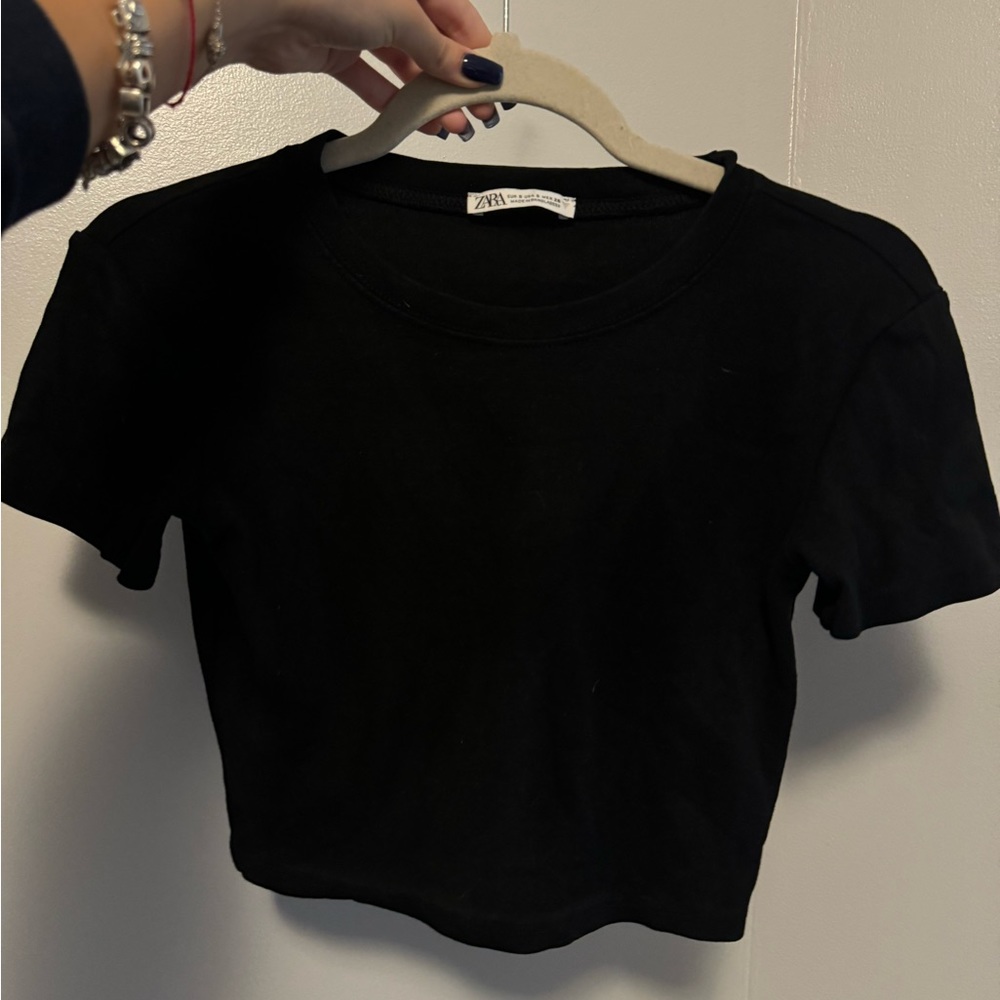 black zara top size S